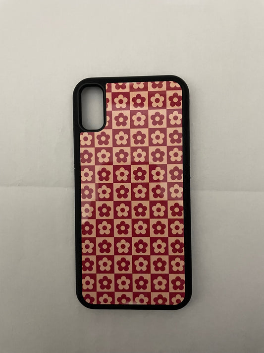 Faulty Checkered Flowers Case