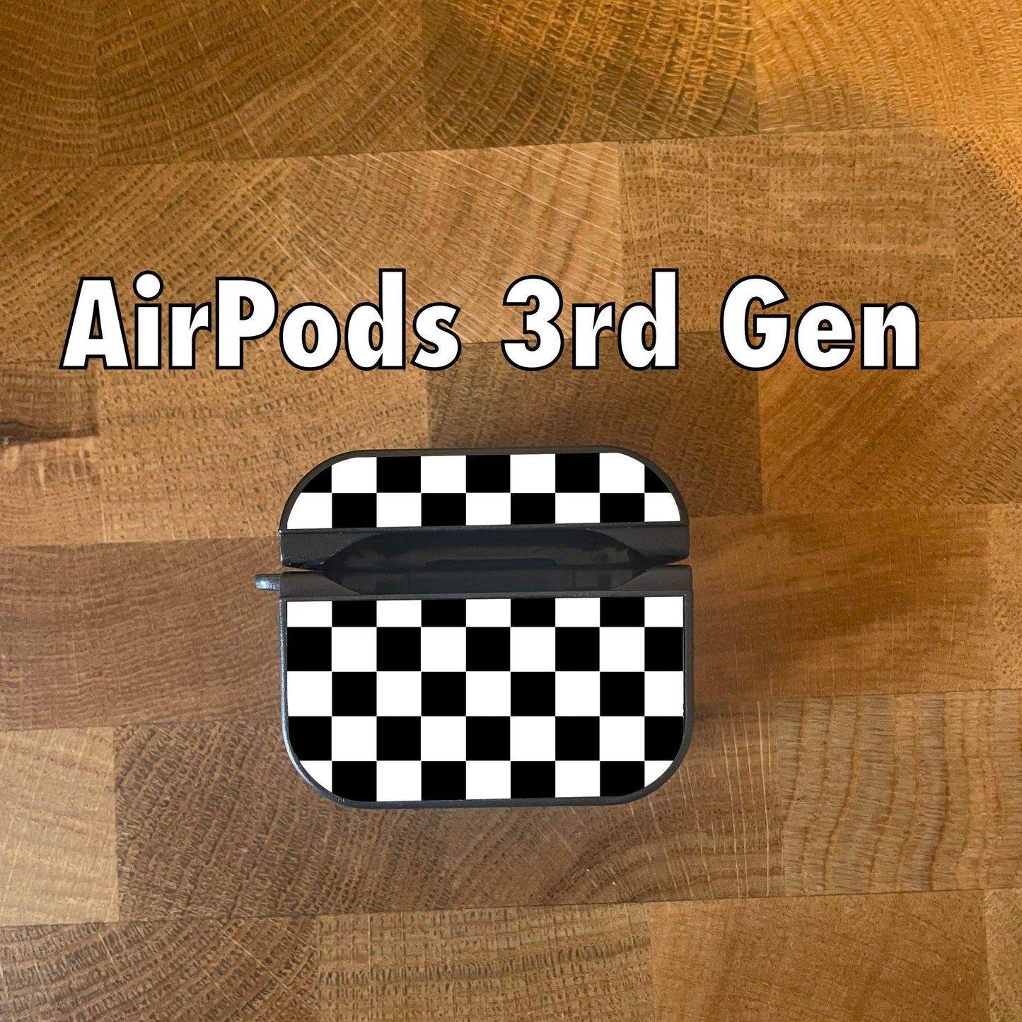 Checkered Smiles Air Pods Case