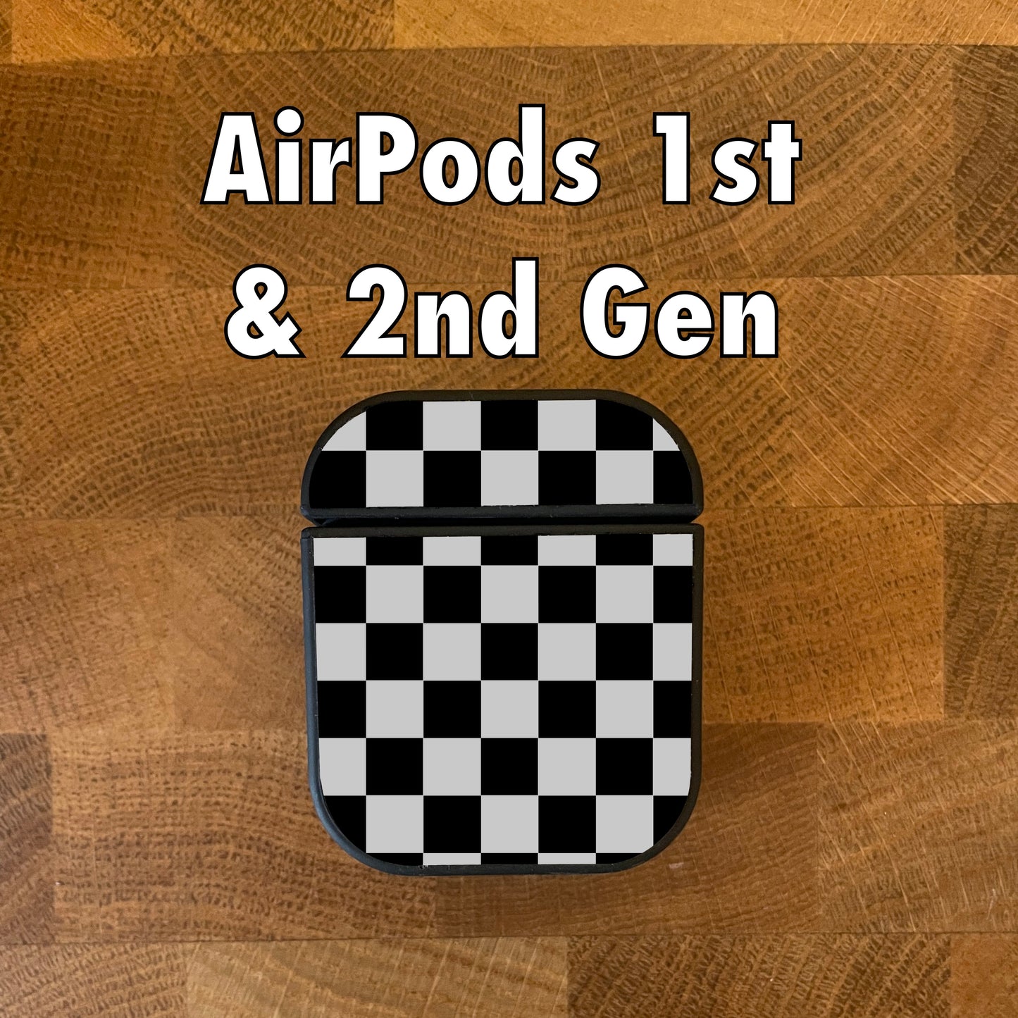 Checkered Air Pods Case